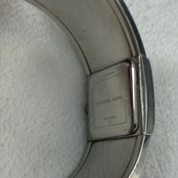 Michael Kors Silver and Brown Leather Watch